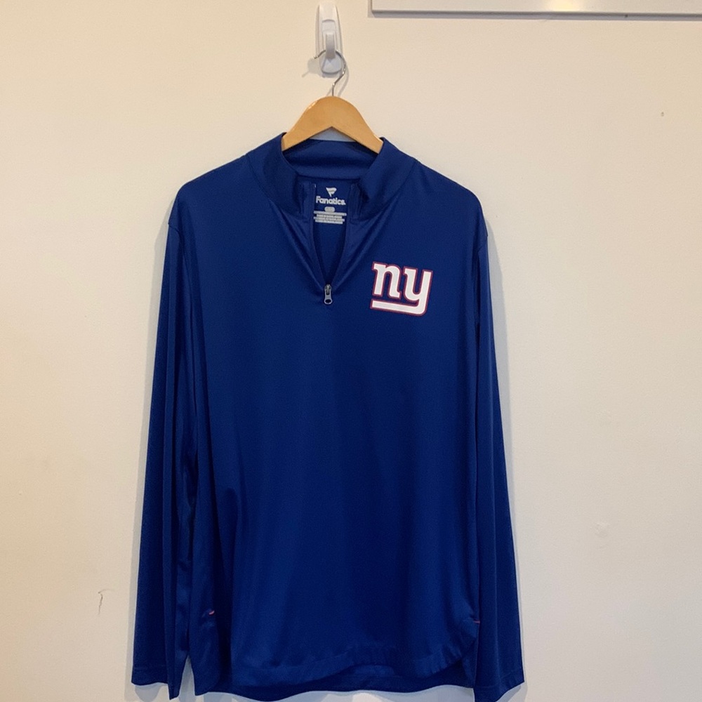 Ny Giants men’s Q zip shirt large